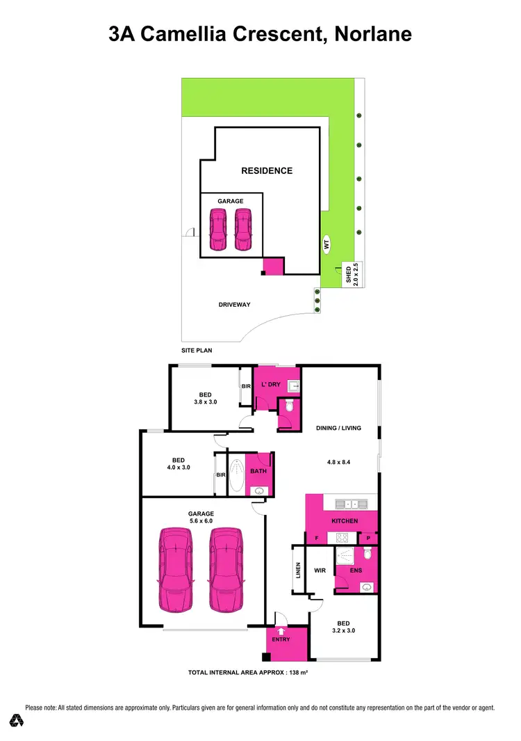 Floorplan of Homely house listing, 3A Camellia Crescent, Norlane VIC 3214