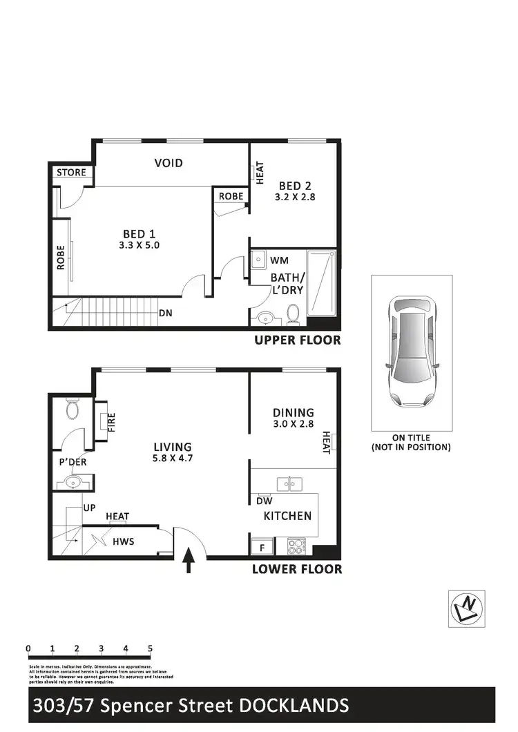 Floorplan of Homely apartment listing, 303/57 Spencer Street, Melbourne VIC 3000
