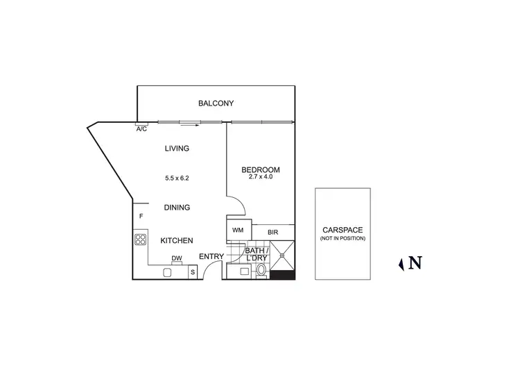 Floorplan of Homely apartment listing, 301/6 Clarkson Court, Clayton VIC 3168