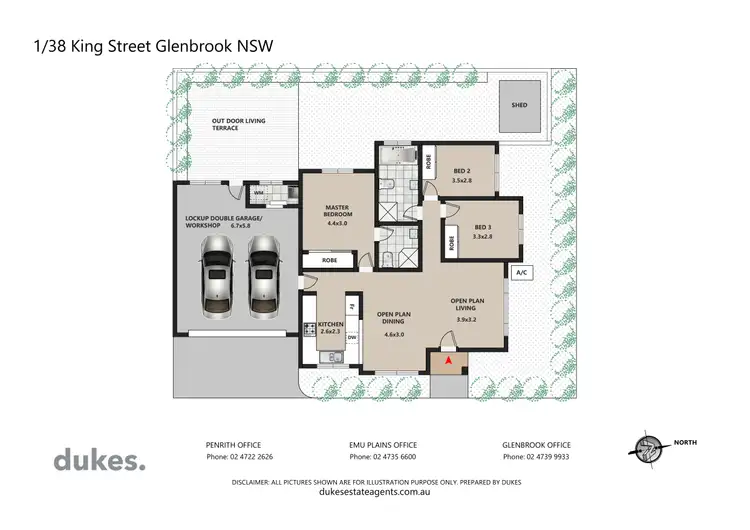Floorplan of Homely villa listing, 1/38 King Street, Glenbrook NSW 2773