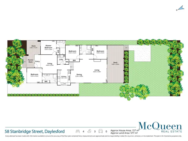 Floorplan of Homely house listing, 58 Stanbridge Street, Daylesford VIC 3460