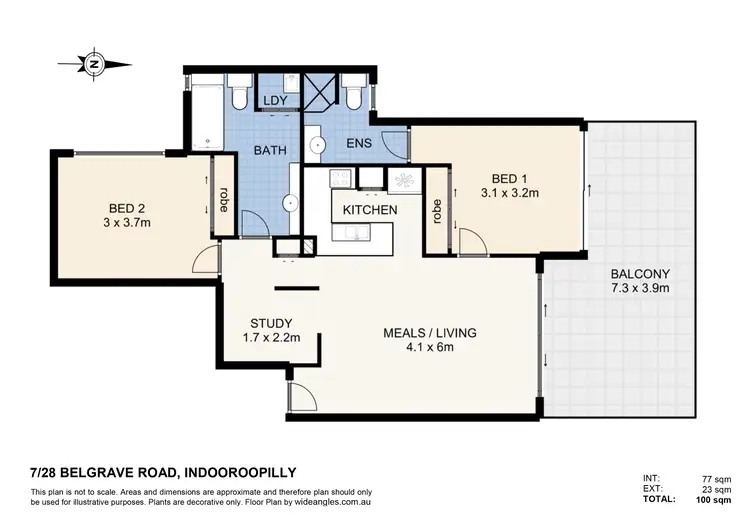 Floorplan of Homely unit listing, 7/28 Belgrave Road, Indooroopilly QLD 4068