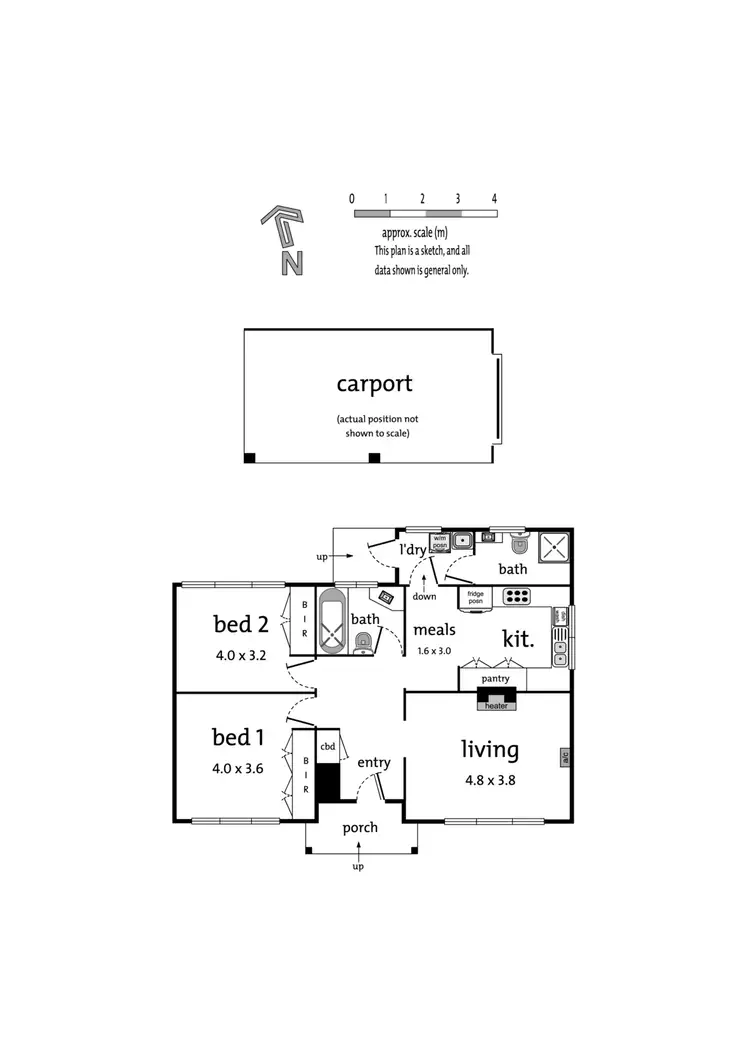 Floorplan of Homely unit listing, 1/79 Esdale Street, Nunawading VIC 3131