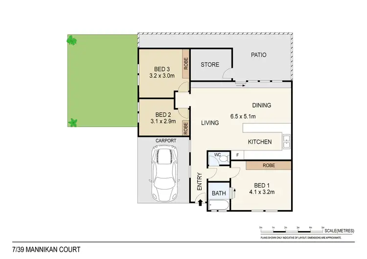 Floorplan of Homely apartment listing, 7/39 Mannikan Court, Bakewell NT 832