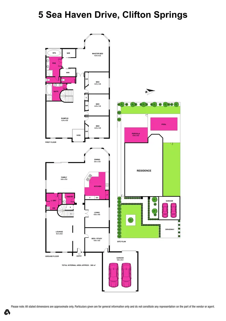 Floorplan of Homely house listing, 5 Sea Haven Drive, Clifton Springs VIC 3222