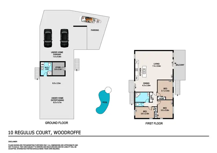Floorplan of Homely house listing, 10 Regulus Court, Woodroffe NT 830