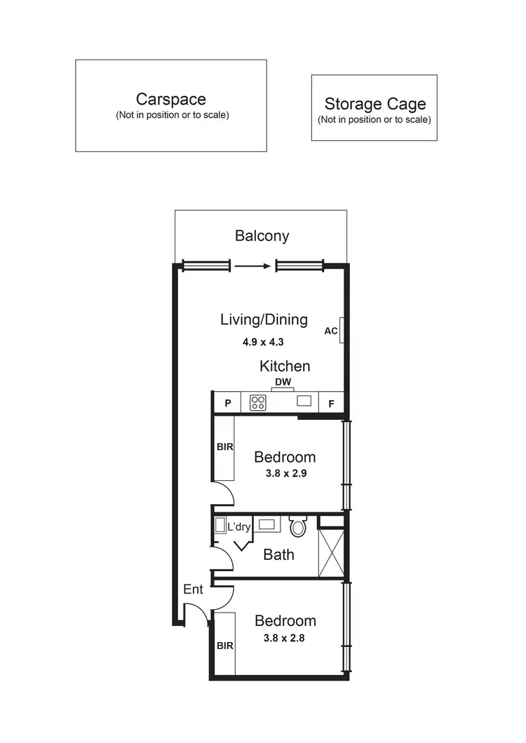 Floorplan of Homely apartment listing, 201/3 Morton Avenue, Carnegie VIC 3163
