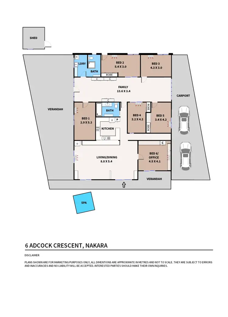 Floorplan of Homely house listing, 2 and 3/67 Adcock Crescent, Nakara NT 810