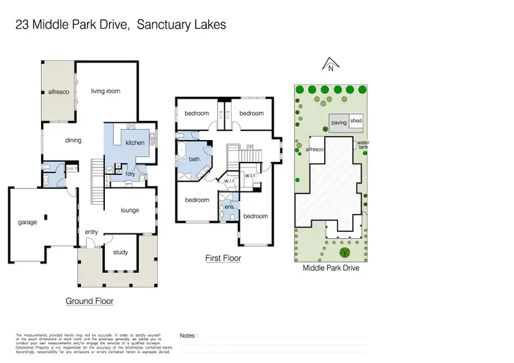 Floorplan of Homely house listing, 23 Middle Park Drive, Sanctuary Lakes VIC 3030