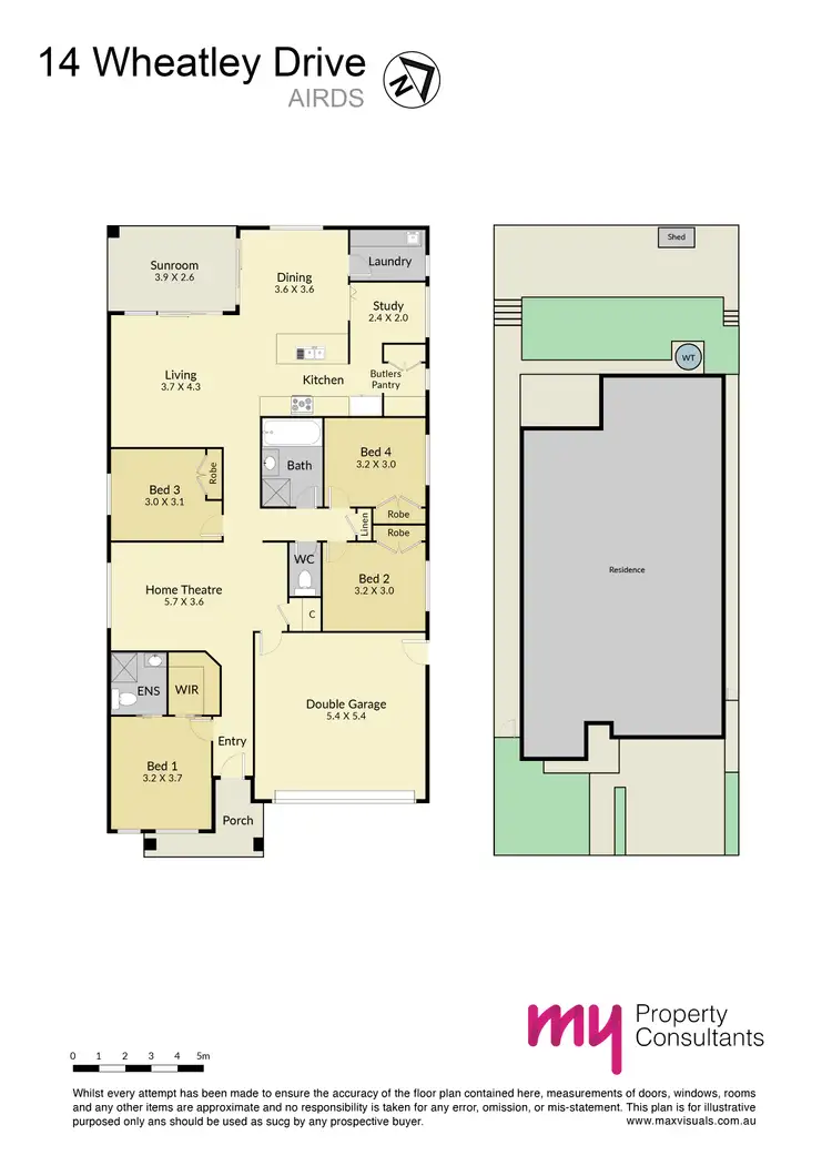 Floorplan of Homely house listing, 14 Wheatley Drive, Airds NSW 2560