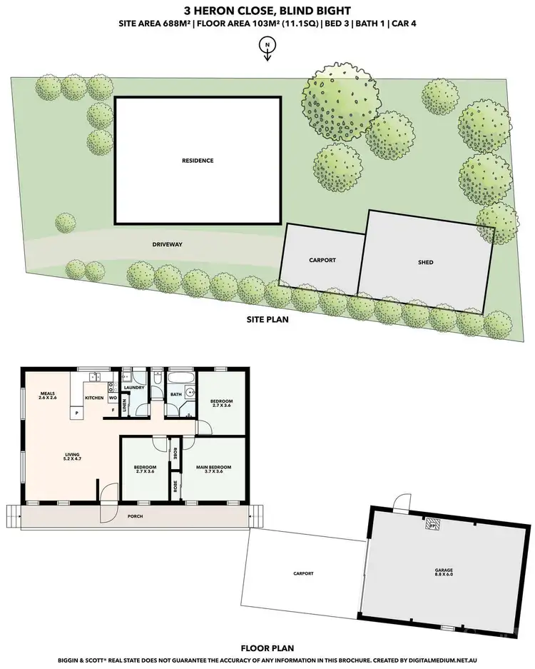 Floorplan of Homely house listing, 3 Heron Close, Blind Bight VIC 3980