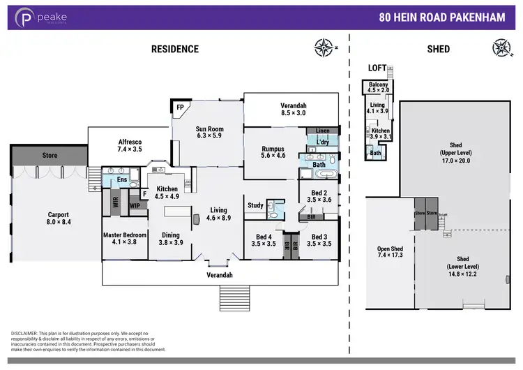 Floorplan of Homely house listing, 80 Hein Road, Pakenham VIC 3810