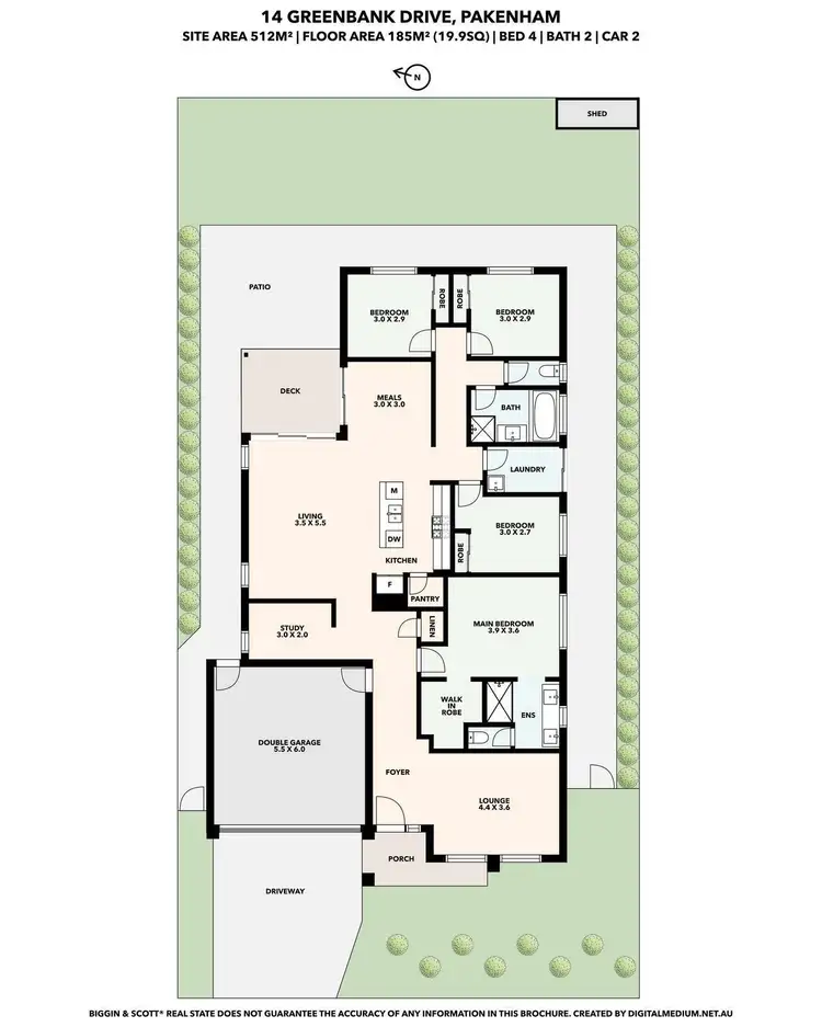 Floorplan of Homely house listing, 14 Greenbank Drive, Pakenham VIC 3810