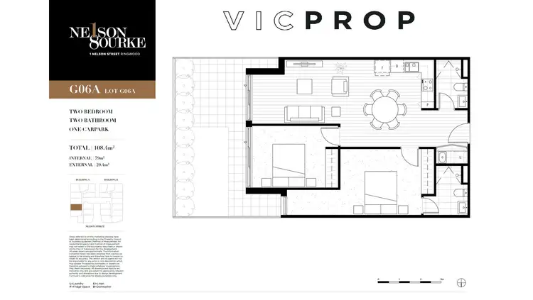 Floorplan of Homely apartment listing, G06/1 Nelson Street, Ringwood VIC 3134