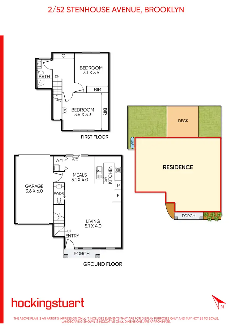 Floorplan of Homely unit listing, 2/52 Stenhouse Avenue, Brooklyn VIC 3012