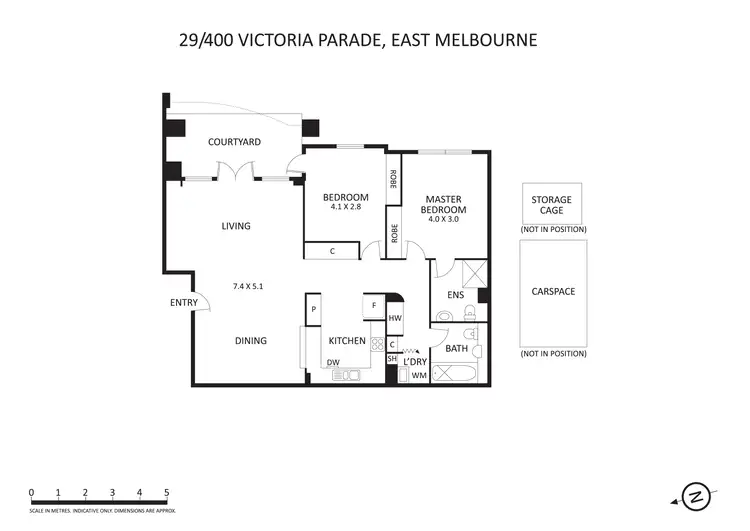 Floorplan of Homely apartment listing, 29/400 Victoria Parade, East Melbourne VIC 3002