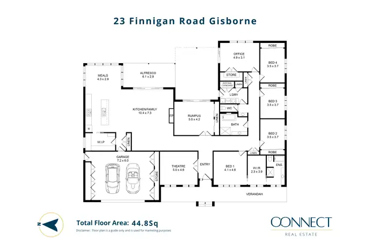 Floorplan of Homely house listing, 23 Finnigan Road, Gisborne VIC 3437