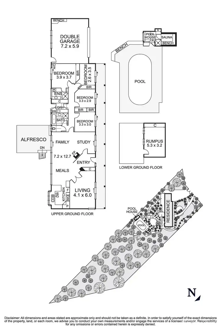 Floorplan of Homely house listing, 124 McGowans Road, Donvale VIC 3111