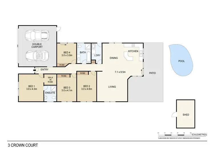 Floorplan of Homely house listing, 3 Crown Court, Durack NT 830