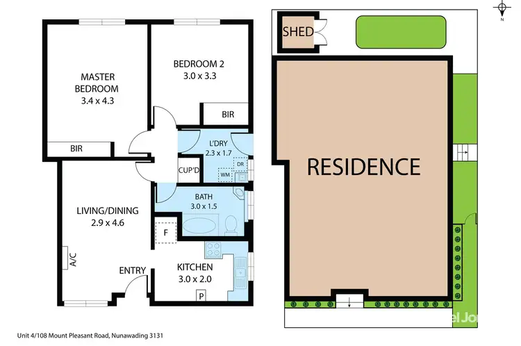Floorplan of Homely unit listing, 4/108 Mount Pleasant Road, Nunawading VIC 3131