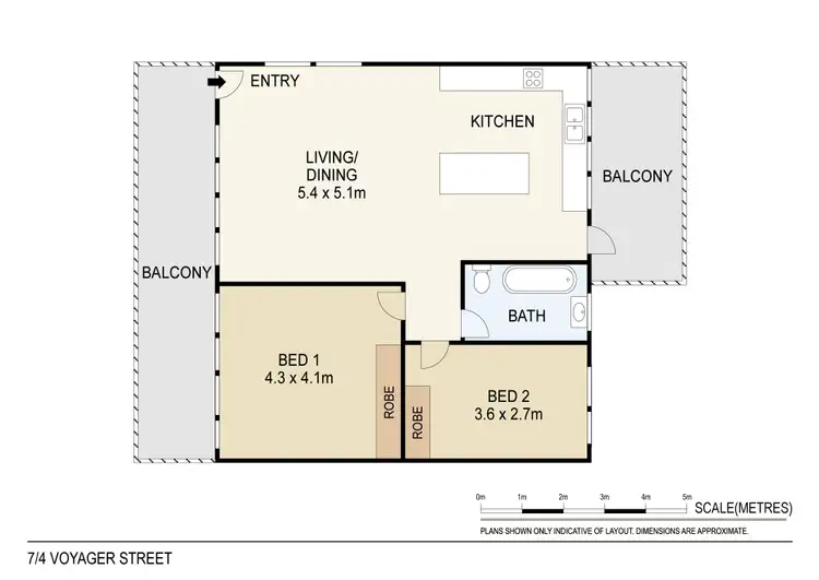 Floorplan of Homely unit listing, 7/4 Voyager Street, Stuart Park NT 820