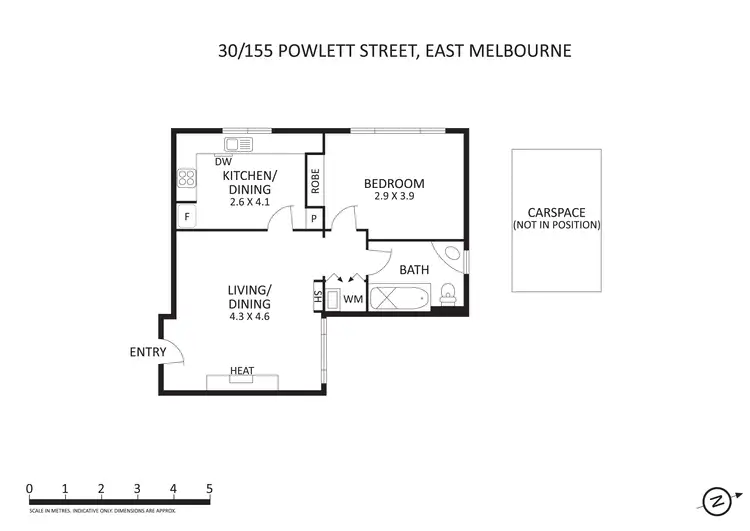 Floorplan of Homely apartment listing, 30/155 Powlett Street, East Melbourne VIC 3002