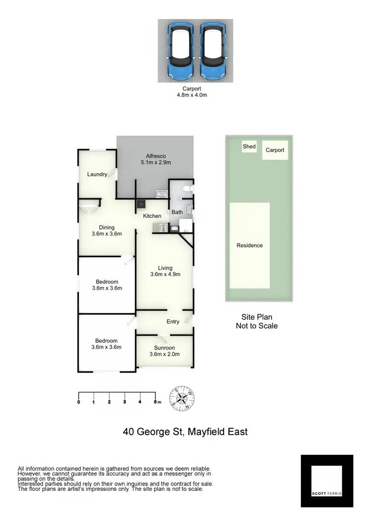 Floorplan of Homely house listing, 40 George Street, Mayfield East NSW 2304