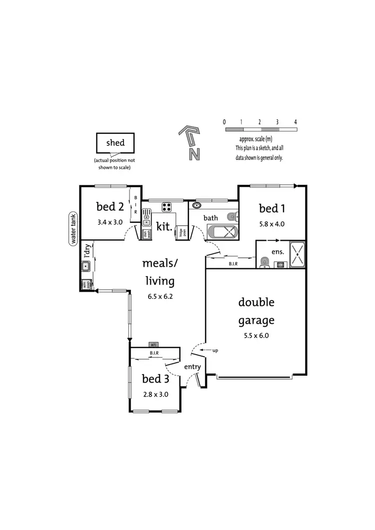 Floorplan of Homely unit listing, 3/15 Falconer Road, Boronia VIC 3155