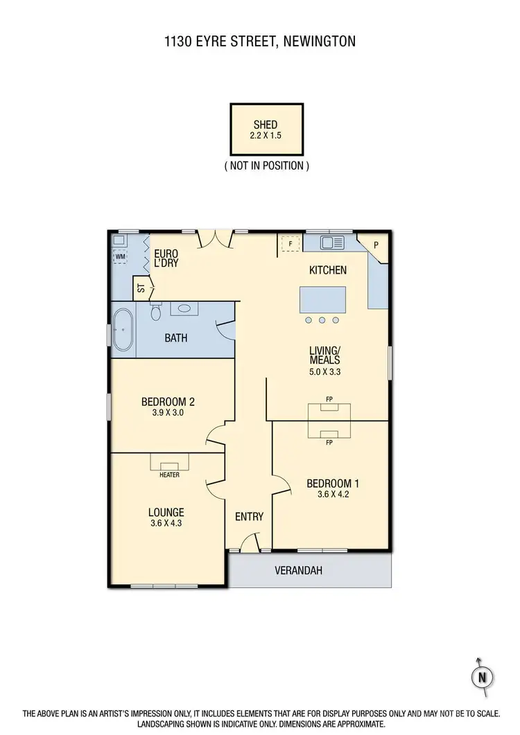 Floorplan of Homely house listing, 1130 Eyre Street, Newington VIC 3350