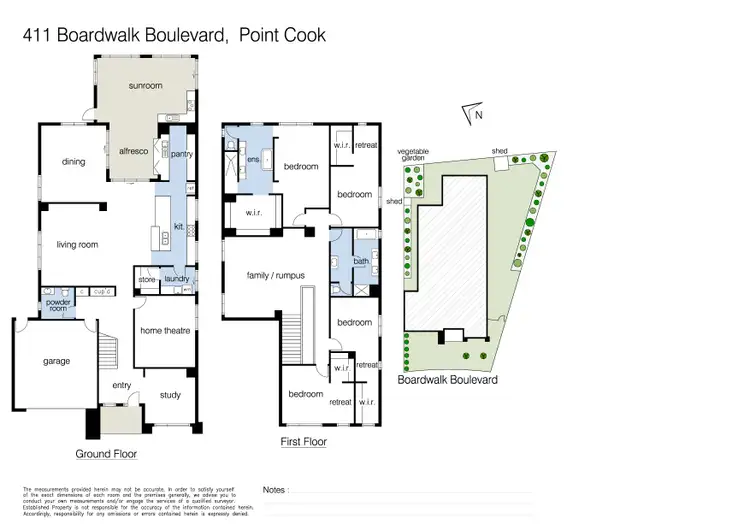Floorplan of Homely house listing, 411 Boardwalk Boulevard, Point Cook VIC 3030