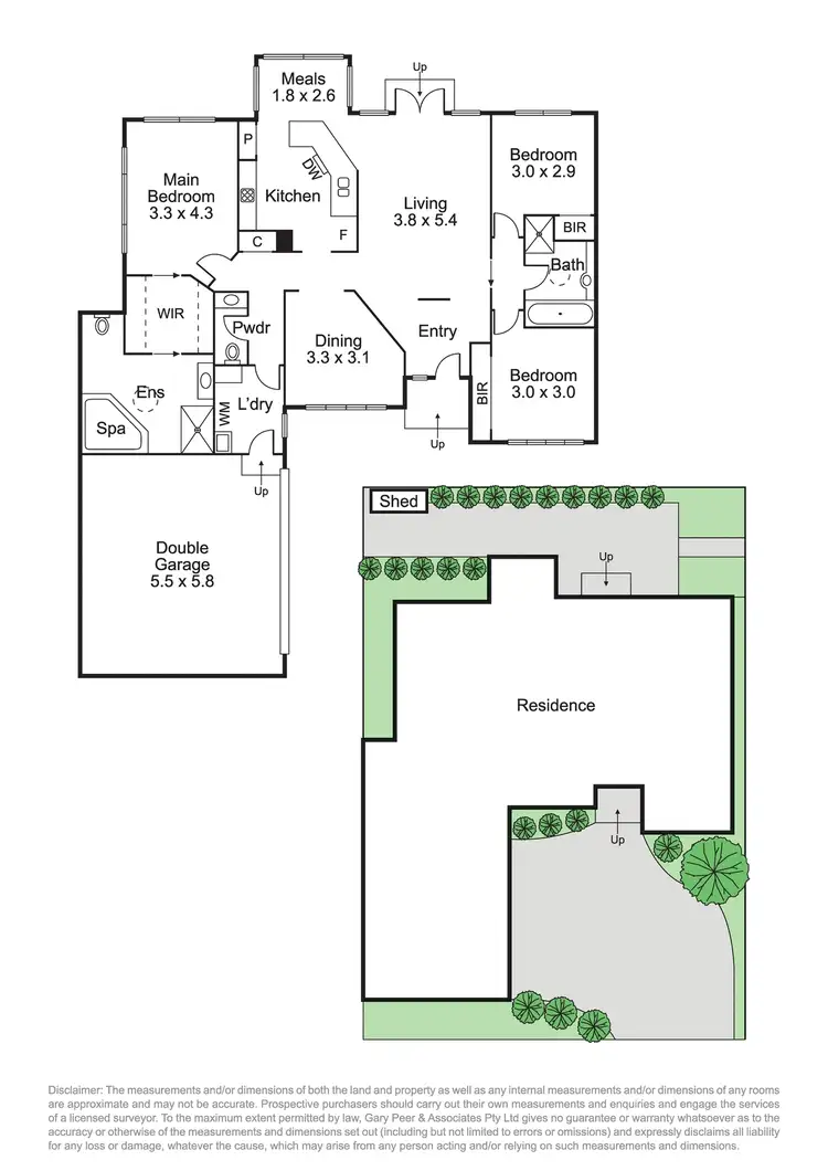 Floorplan of Homely townhouse listing, 2/14 Campbell Street, Bentleigh VIC 3204