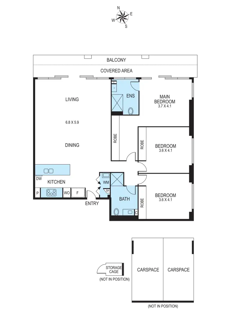 Floorplan of Homely apartment listing, 205/1220-1224 Malvern Road, Malvern VIC 3144