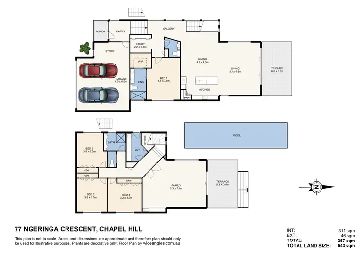 Floorplan of Homely house listing, 77 Ngeringa Crescent, Chapel Hill QLD 4069