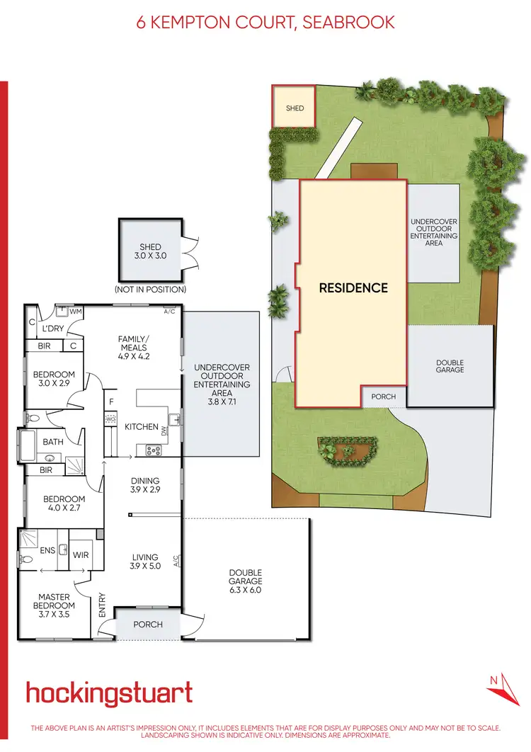 Floorplan of Homely house listing, 6 Kempton Court, Seabrook VIC 3028