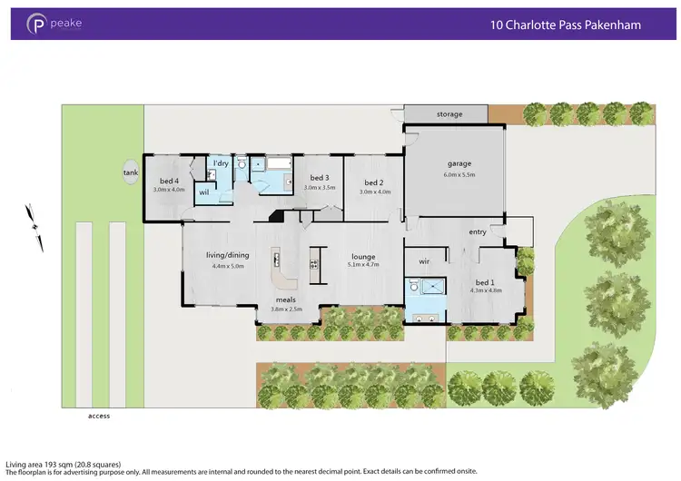 Floorplan of Homely house listing, 10 Charlotte Pass, Pakenham VIC 3810