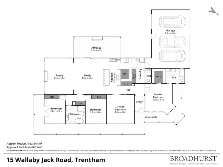 Floorplan of Homely house listing, 15 Wallaby Jack Road, Trentham VIC 3458