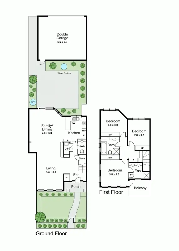 Floorplan of Homely townhouse listing, 339 Murrumbeena Road, Murrumbeena VIC 3163