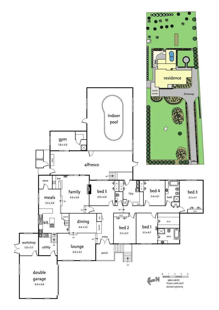Floorplan of Homely house listing, 6 Kyreli Close, Donvale VIC 3111