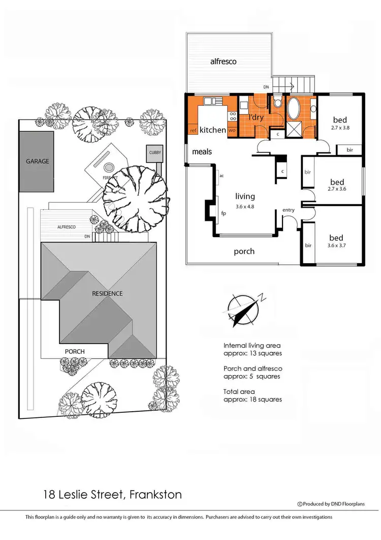 Floorplan of Homely house listing, 18 Leslie Street, Frankston South VIC 3199