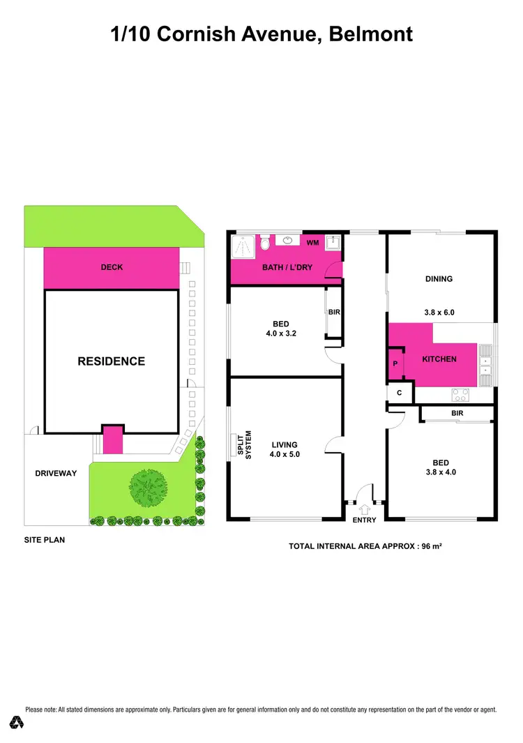 Floorplan of Homely house listing, 1/10 Cornish Avenue, Belmont VIC 3216