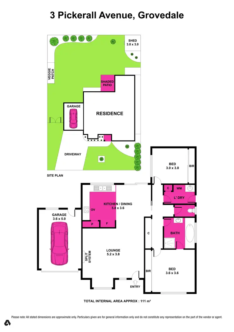 Floorplan of Homely house listing, 3 Pickerall Avenue, Grovedale VIC 3216