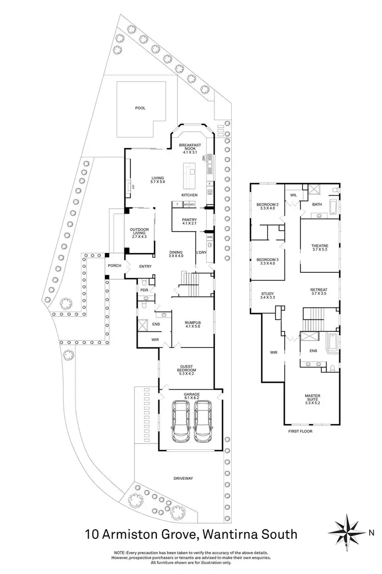 Floorplan of Homely house listing, 10 Armiston Grove, Wantirna South VIC 3152