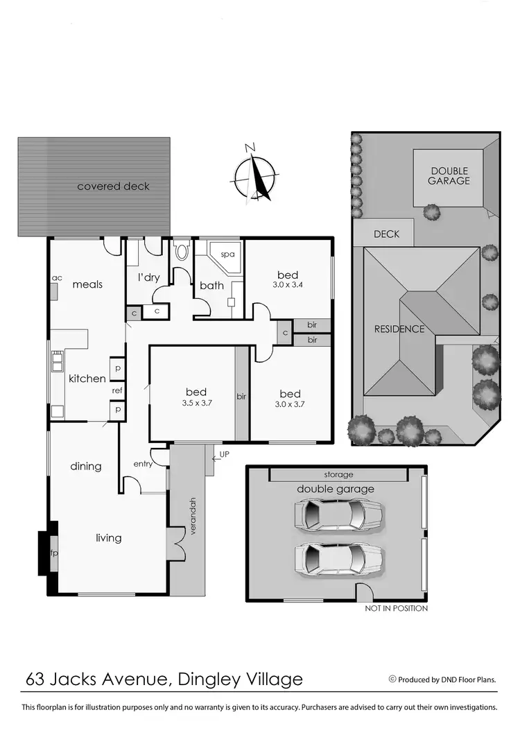 Floorplan of Homely house listing, 63 Jacks Avenue, Dingley Village VIC 3172