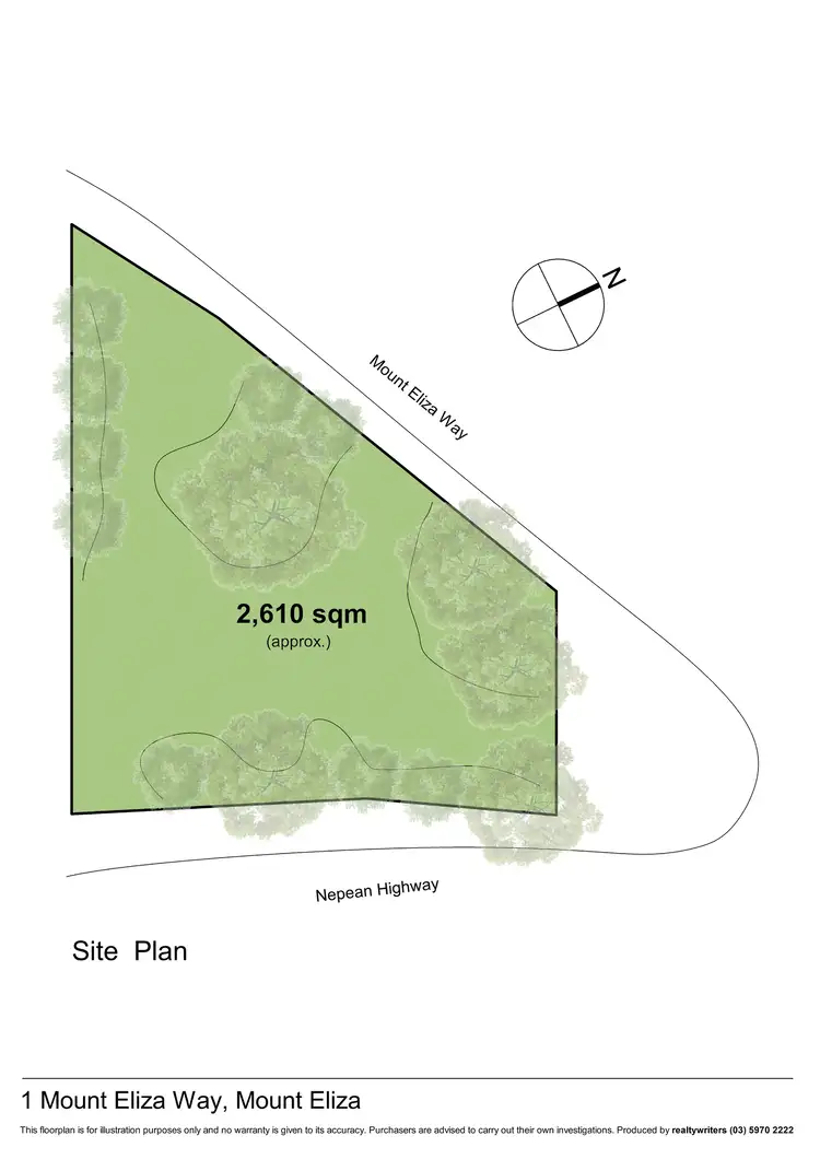 Floorplan of Homely land listing, 1 Mount Eliza Way, Mount Eliza VIC 3930