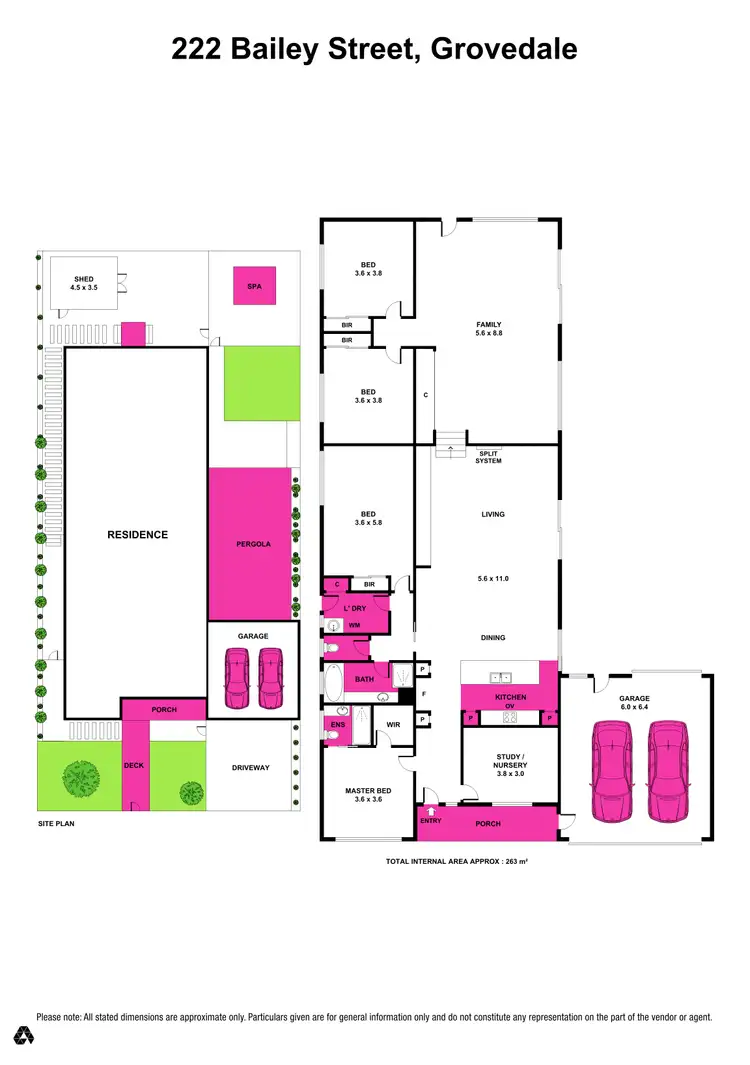 Floorplan of Homely house listing, 222 Bailey Street, Grovedale VIC 3216