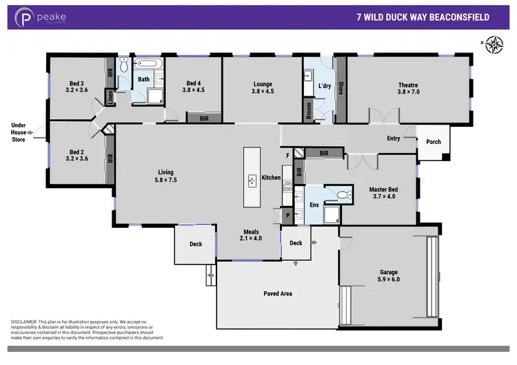 Floorplan of Homely house listing, 7 Wild Duck Way, Beaconsfield VIC 3807