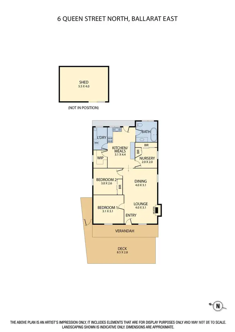 Floorplan of Homely house listing, 6 Queen Street North, Ballarat East VIC 3350