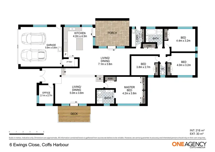 Floorplan of Homely house listing, 6 Ewings Close, Coffs Harbour NSW 2450