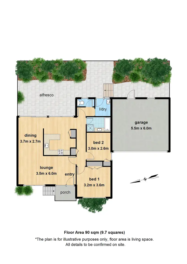 Floorplan of Homely unit listing, 2/1528 Burwood Highway, Tecoma VIC 3160