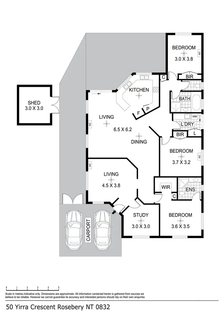 Floorplan of Homely house listing, 50 Yirra Crescent, Rosebery NT 832